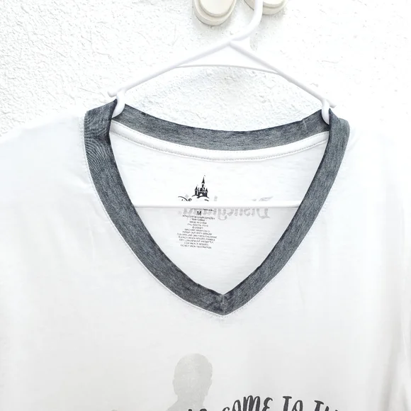 NWT Disney Store Park Ringer Style "Happy Place" Mickey Mouse Graphic Tee Shirt - Picture 5 of 10